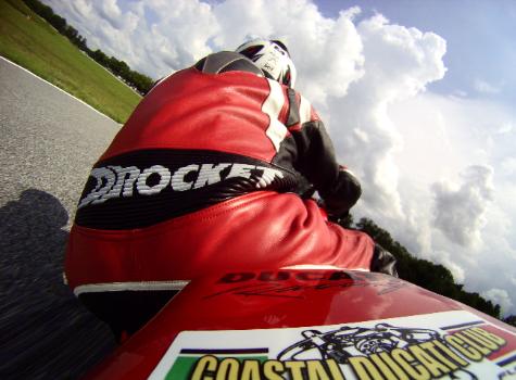 Stan at Jennings GP on Ducati 600SS